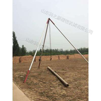 铝合金管式三角拔杆 山地电力施工立杆机 电线杆起立人字立杆器