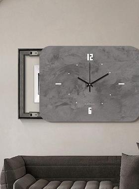 箱电闸空简约时钟表挂钟打孔钟饰开箱带遮挡配电箱免荡拜实力表箱