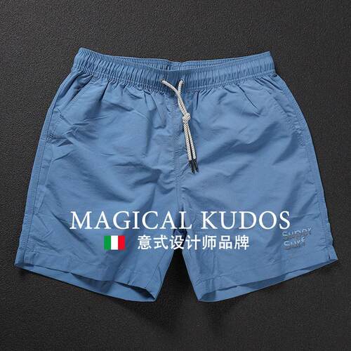 【MK专柜】MAGICAL KUDOS~格纹短裤男运动速干四分裤夏季休闲裤衩