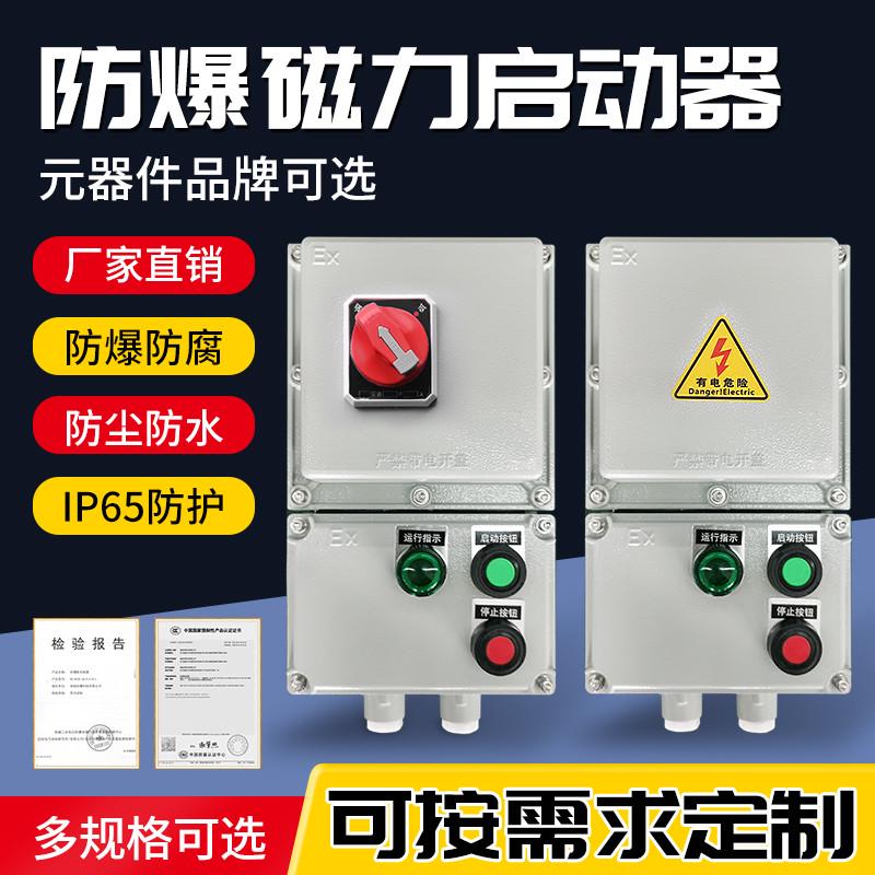 防爆磁力启动器防水防尘配电箱三相电动机水泵风机开关 380V 220V