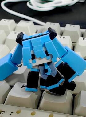 我去，初音未来！miku像素手办可爱摆件teto重音模型虚拟歌姬周边