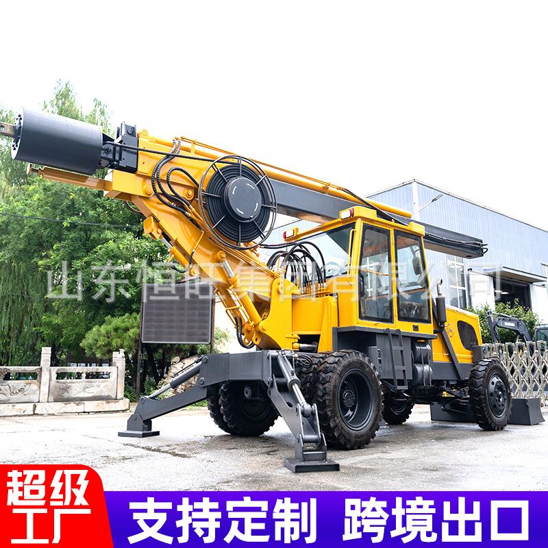 工程打打桩地基桥梁用机旋旋挖钻机大孔径螺旋桩机25履带式挖钻机