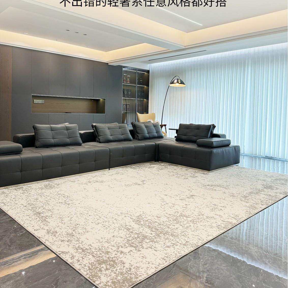 豪宅纯手工编织羊毛地毯加丝地毯加厚轻奢高级客厅毯图案家用毯
