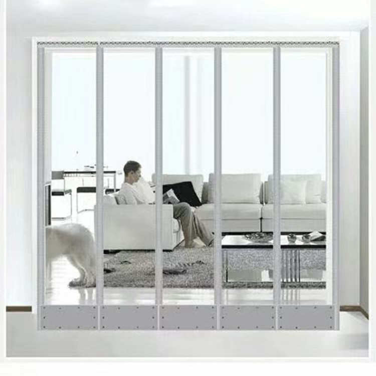 冬季保暖磁吸门帘透明门帘商用磁块自吸PVC塑料门帘挡风软门帘