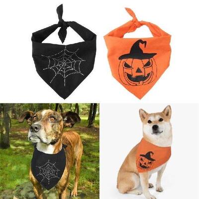 Pet Dog Halloween Collar Fashion Cat Party Bandanas