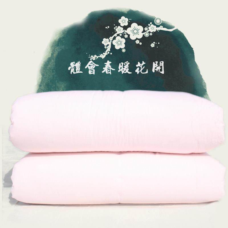 订做手工全棉被生子保暖花单双被RJE人春秋季冬天棉絮被芯床垫学
