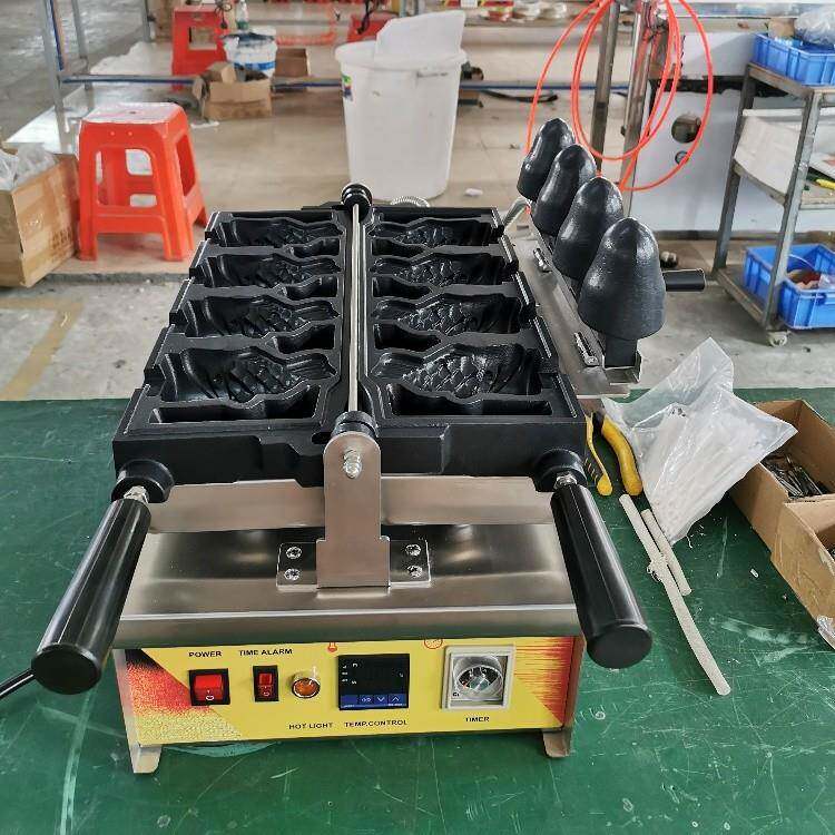 新款热销商用韩式数显温控冰淇淋鲷鱼烧机4条鲷鱼烧机鱼饼机