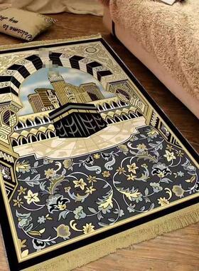 阿拉伯流苏加厚民族风易携带卧室地毯中东古典prayermat家用地毯