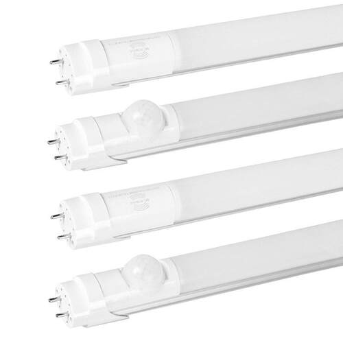 led微波雷达感应t8灯管红外人体感应分体车日光灯智能停车场照明