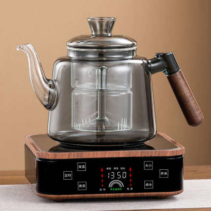 2024新款防爆高硼硅玻璃侧把蒸煮茶壶电陶炉泡煮茶器家用套装烧水