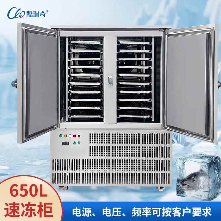 商用650L双门大容量20盘油条坯面点食品低温冷冻-45度速冻机