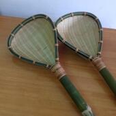 粉勺 竹筛子 面捞 漏勺 竹筐 菜捞 纯手工竹编竹制厨房用具面勺