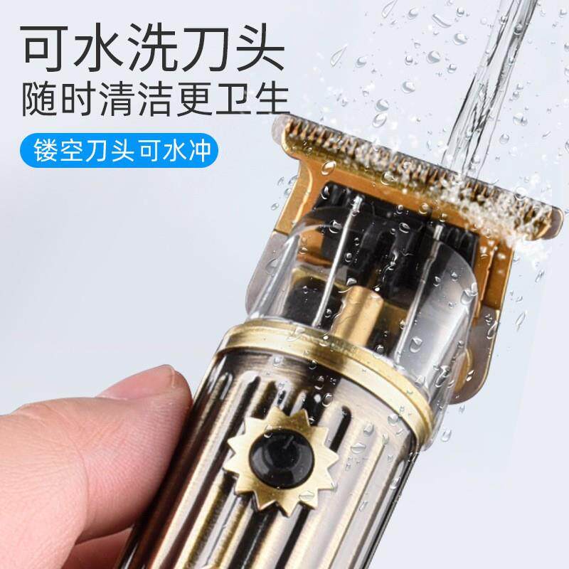 新款直销跨境现货TZ中开电推子理发器usb直充液晶电量显示电动理