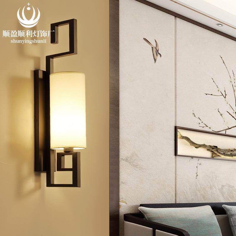 现代简约壁灯新中式壁灯中国风床头灯过道楼梯玄关走廊挂墙阳台灯