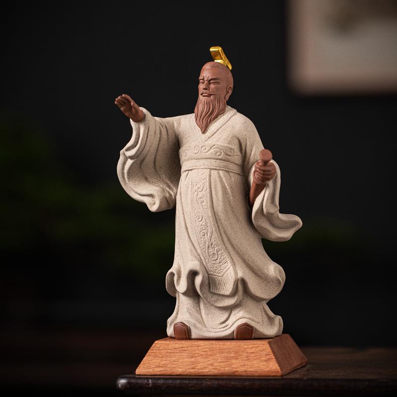 秦始皇摆件中式陶瓷雕像历史人物兵马俑纪念品家居办公室桌面摆设