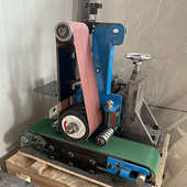 小型砂光机台式 砂带机不锈钢拉丝机打磨抛光除锈去毛刺平面抛光机