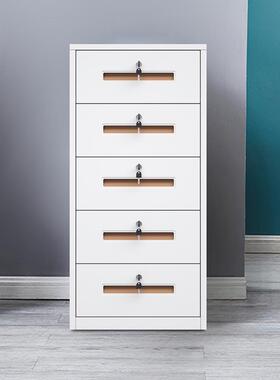 办公室档案储物文件柜家用钢制收纳床头矮柜桌下落地抽屉式斗柜