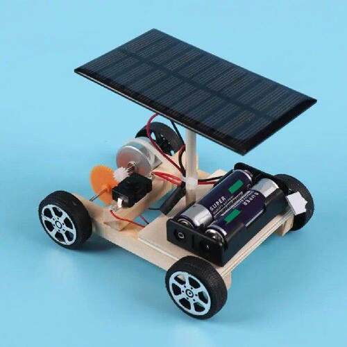 DIY Solar Car Model Toys Learning Kit Physics Experiments
