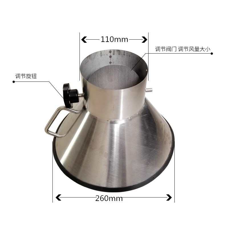 定制不锈钢吸气罩工业除尘罩车间万向吸气臂管道吸烟尘排风集气罩