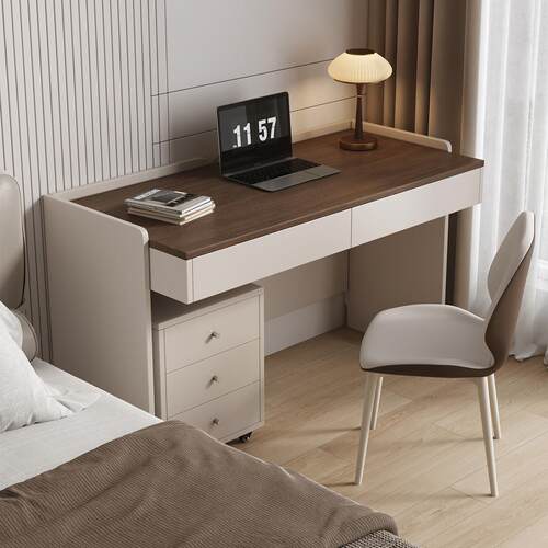 定制实木电脑桌意式极简儿童写字学习桌卧室梳妆台家用办公桌书桌
