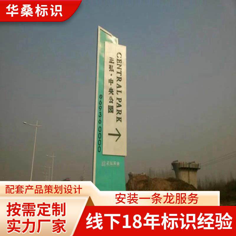 户外大型商场精神堡垒 指示牌宣传栏大型景区商场不锈钢导视牌