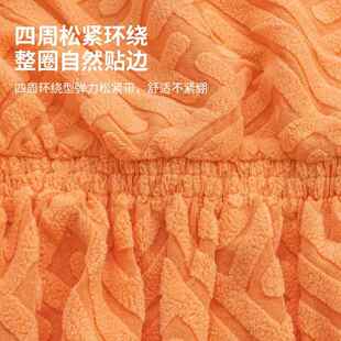 加厚坐垫套酒店家用一体弧形椅子套高端座椅椅垫饭店凳套现代学生