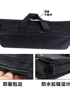 新品跨境黑色单层牛津布钢丝渔具包便携迷你鱼竿包休闲包