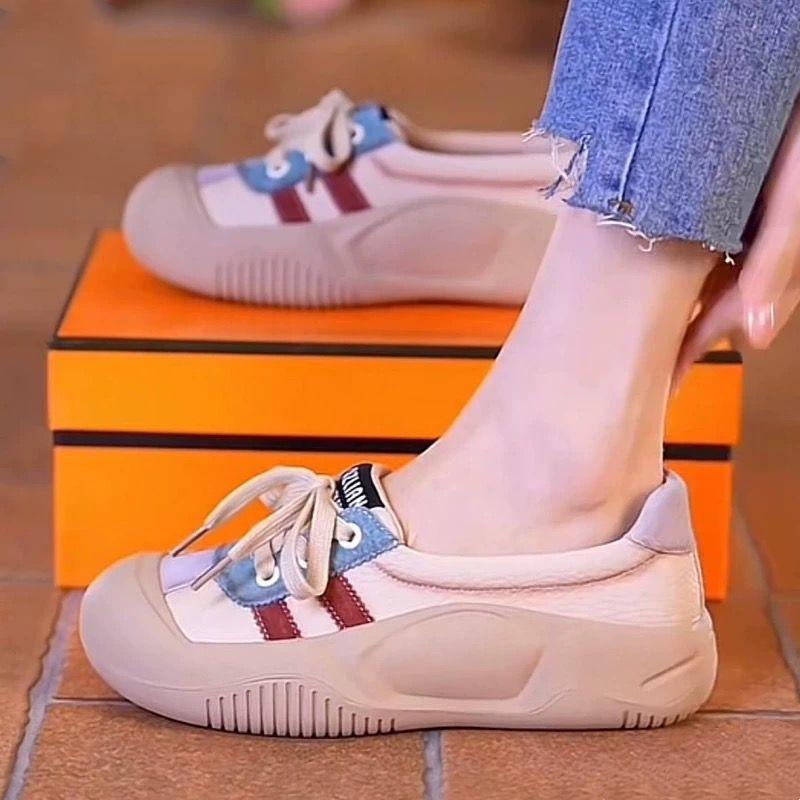 休闲鞋皮质女鞋女鞋韩版老爹鞋