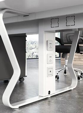 深圳办公公桌职员卡位4人员工工桌简约现代桌组SR565合作位办公办室