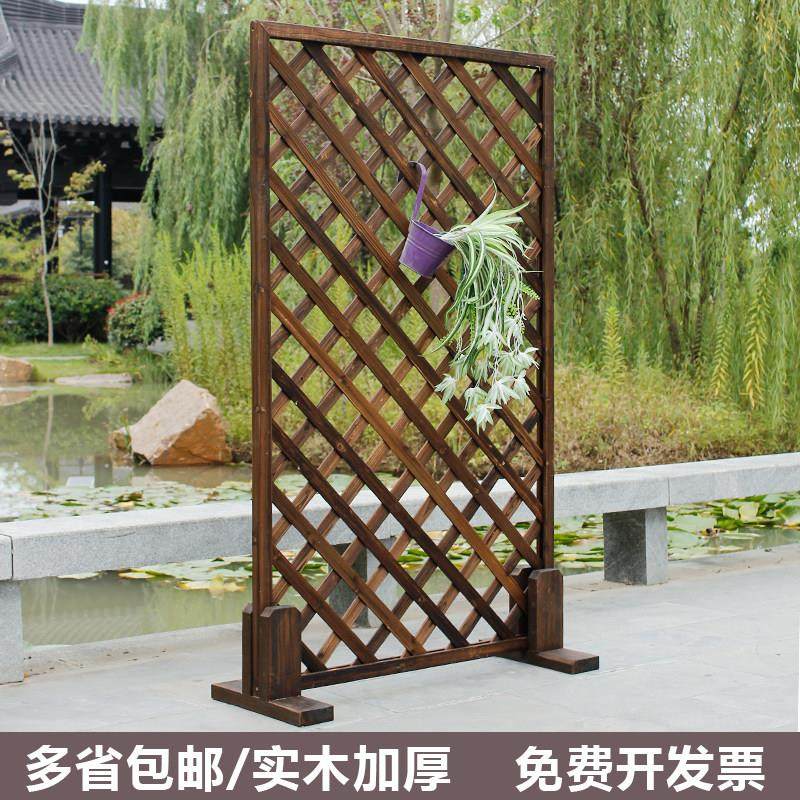 户外防腐木栅栏庭院碳化实木围栏屏风花园隔断网片爬藤架别墅装饰,鲜花速递/花卉仿真/绿植园艺,栅栏,淘宝优惠券,粉丝福利购,淘宝优惠卷