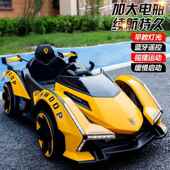 正品 6岁儿电动四博轮车汽童男女孩车遥控宝宝4轮玩具车童车可 兰1