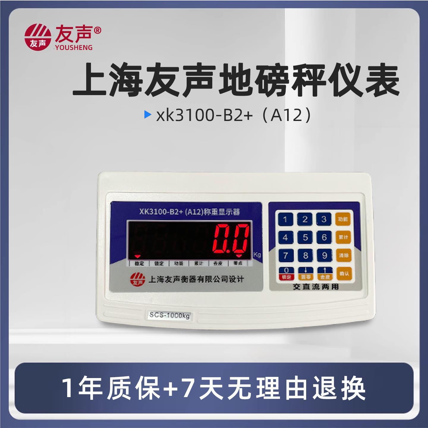 上海友声XK3100A12地磅称重显示器计重仪表友声计重A12称重显示器