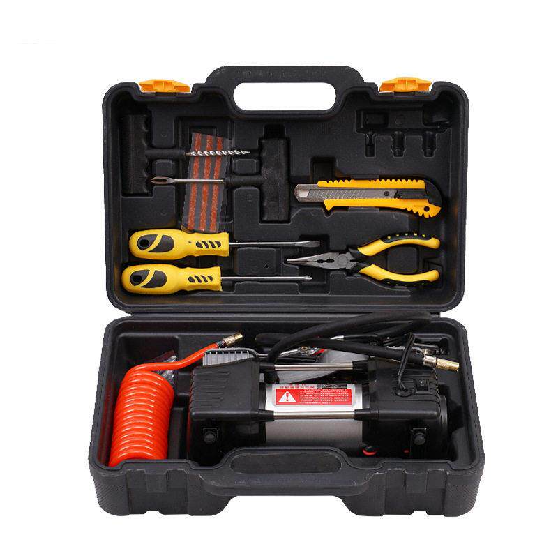 厂家供应车载泵双缸压电动汽车轮胎测压便携电充补胎打气泵
