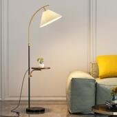 落地灯客厅沙发卧室床头书房简约北欧ins风轻奢无线充电立式 台灯