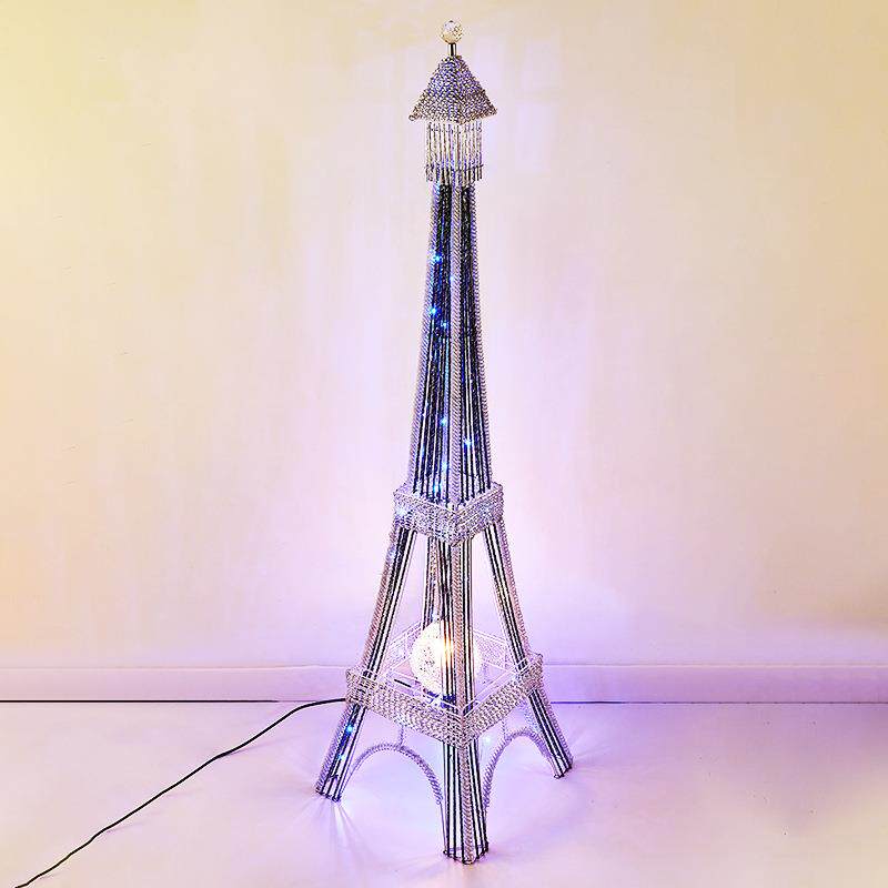 埃菲尔铁塔高端创意书房落地灯简约欧式艺术氛围装饰灯大气直播间