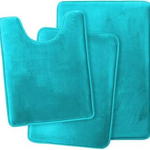 Bathroom Door Mat Cover浴室地垫 Toilet Seat Carpet Floor