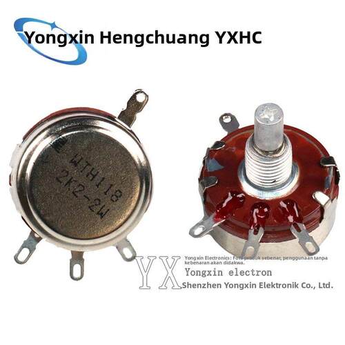 星火WTH118-1A 2W 1K/2.2/4.7/10K/100/470K单圈碳膜电位器旋钮