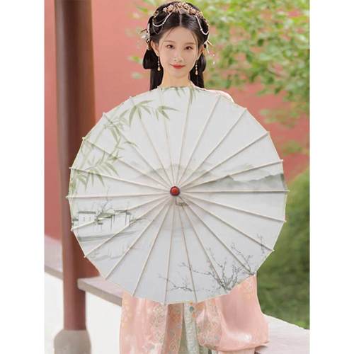 油纸伞淡雅水墨中国风演出复古吊顶装饰摄影古典清明雨上古风伞