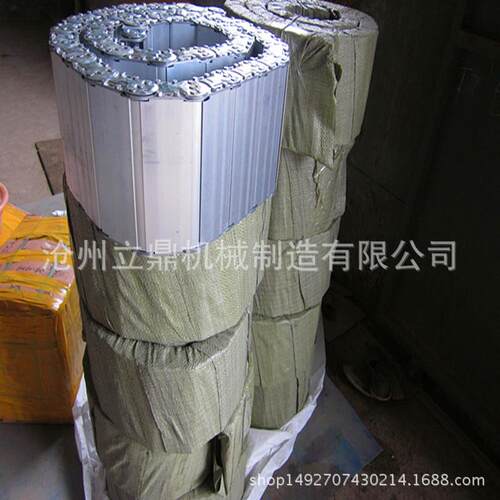 厂家供应金属坦克拖链 线缆钢制拖链 桥式全封闭式钢铝拖链