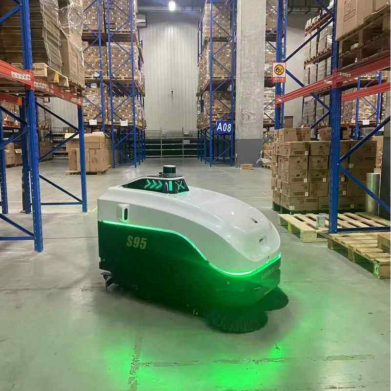 毛驴快跑S95室内扫洗一体智能清洁机器人可清扫室内外各类型垃圾
