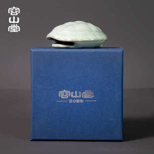 容山堂天青汝窑汝瓷茶宠手把件趣味家用可养茶桌茶玩茶道配件