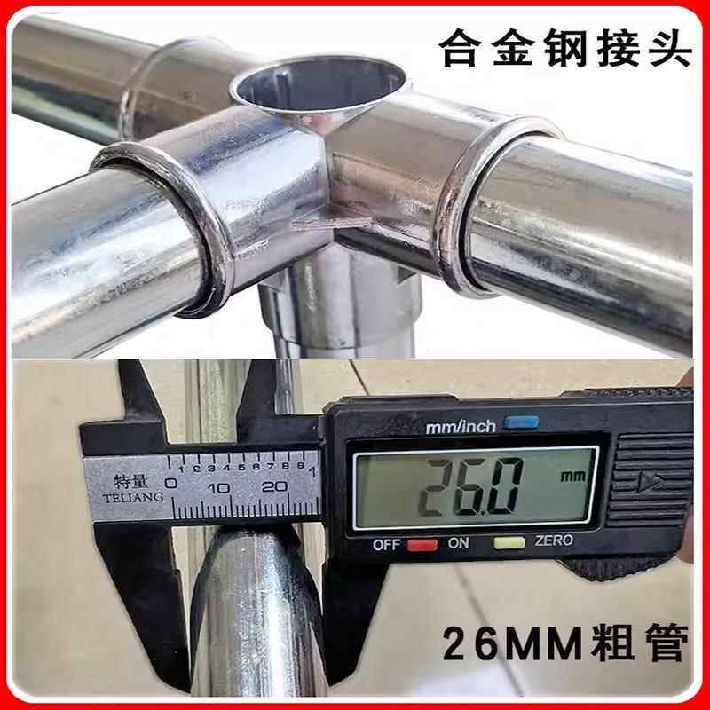 26M衣柜AEF室家用用出租卧房简易组装布衣柜加厚全钢架结实耐用衣