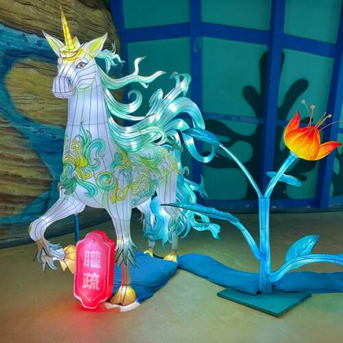 马年花灯制作厂家-花灯马造型彩灯-景区售楼处春节元宵节氛围布置