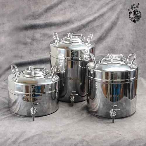 SHUIGU304不锈钢大容量储水桶壶奶桶豆浆果汁饮料桶户外露营水箱