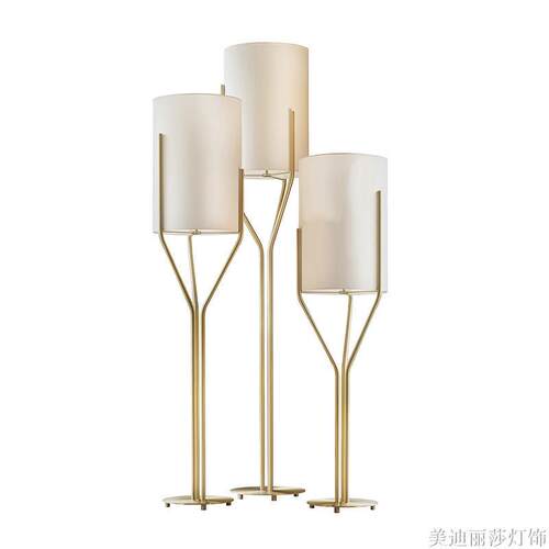 北欧后现代树杈设计师样板房创意客厅书房酒会大堂会所三叉落地灯