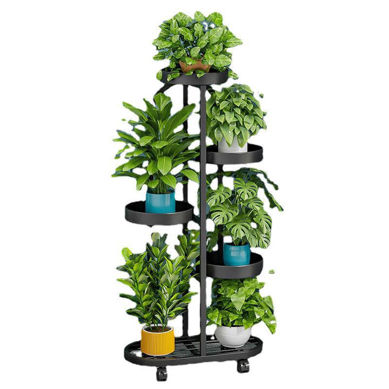 花架子客厅落地阳台植物摆放花架