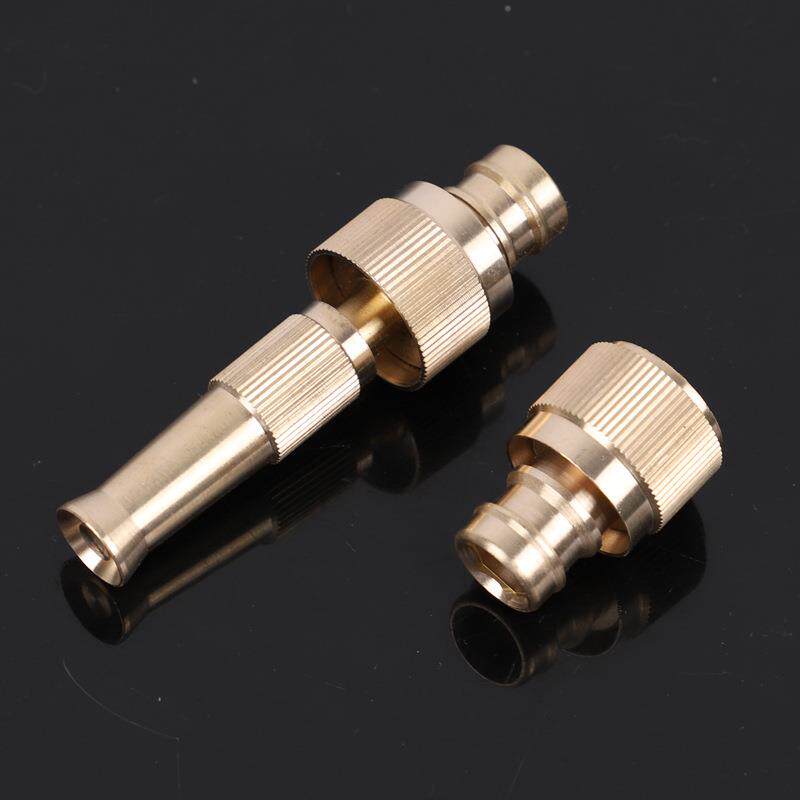 直销新款家用浇花园林可调节水管喷头高压一站式直喷水枪铜花洒洗