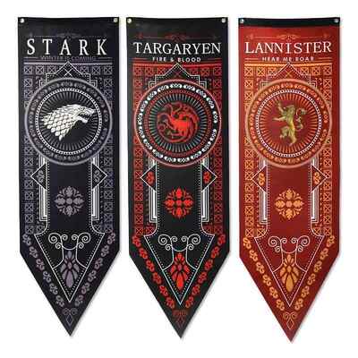 权力的游戏赛事横幅套3pk 史塔克家族 Lannister Flag装饰旗