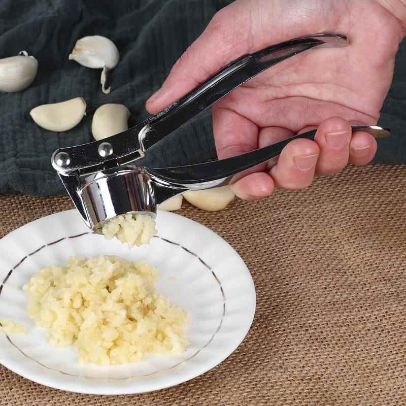 不锈钢手动蒜泥压蒜器神器家用夹剥大蒜去皮挤蒜蓉多功能厨房工具