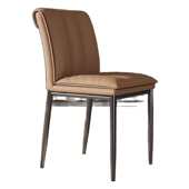 家用餐椅简约靠背椅 软包椅轻奢风格 2025新款 书桌椅高级意式